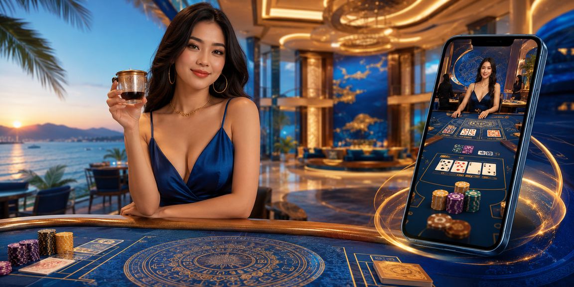 Người chơi Baccarat tại Nha Trang với ly cà phê – phong cách giải trí cao cấp